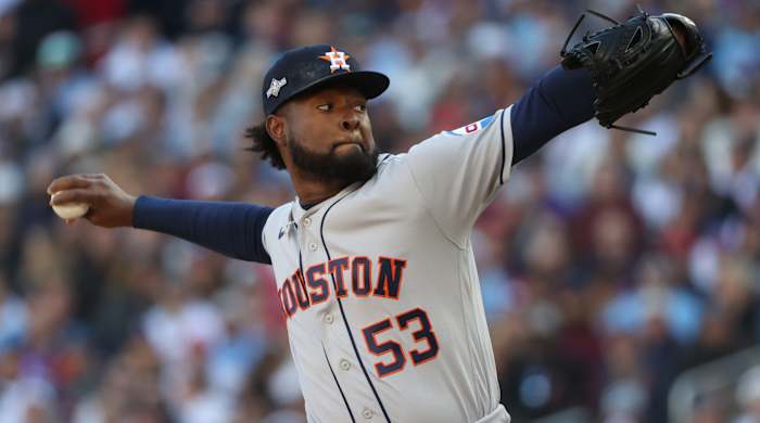 Astros pitcher Cristian Javier